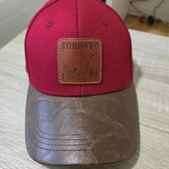 Toronto Leather Patch Cap